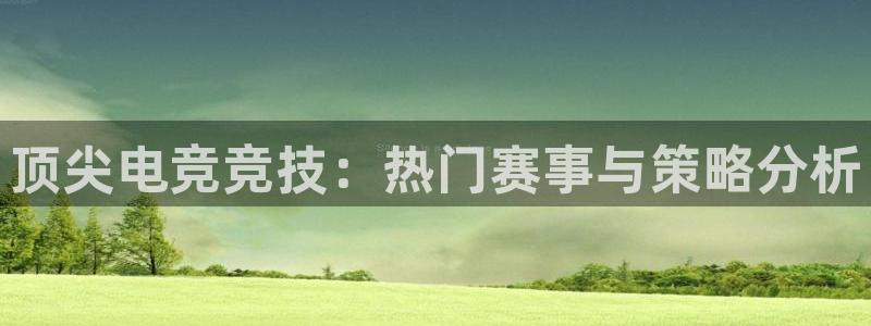 乐鱼电竞平台：顶尖电竞竞技：热门赛事与策略分析