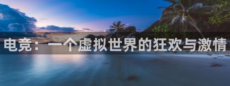 乐鱼电竞平台：电竞：一个虚拟世界的狂欢与激情