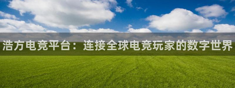 乐鱼电竞app下载：浩方电竞平台：连接全球电竞玩家的数字世界