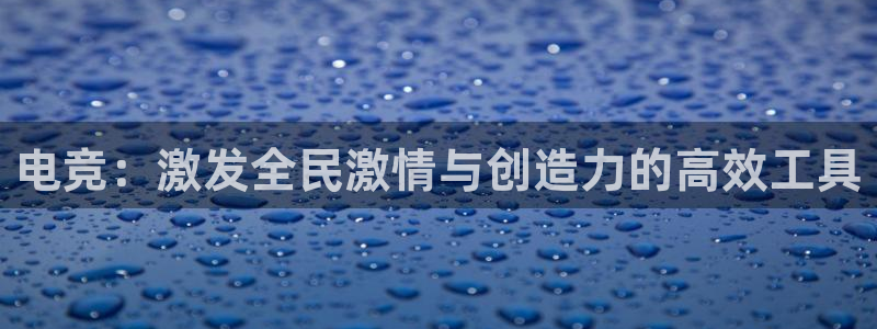 乐鱼电竞平台：电竞：激发全民激情与创造力的高效工具