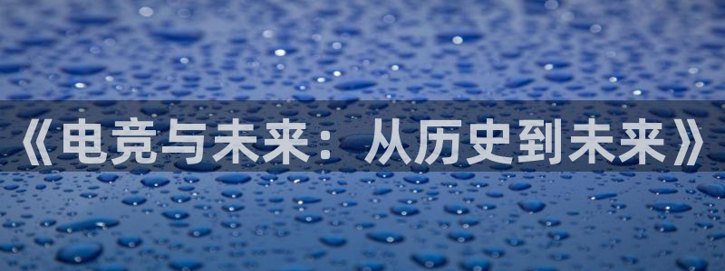 乐鱼电竞官网：《电竞与未来：从历史到未来》
