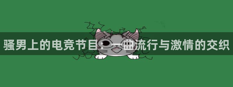 乐鱼电竞英雄联盟app官方：骚男上的电竞节目：一曲流行与激情的交织